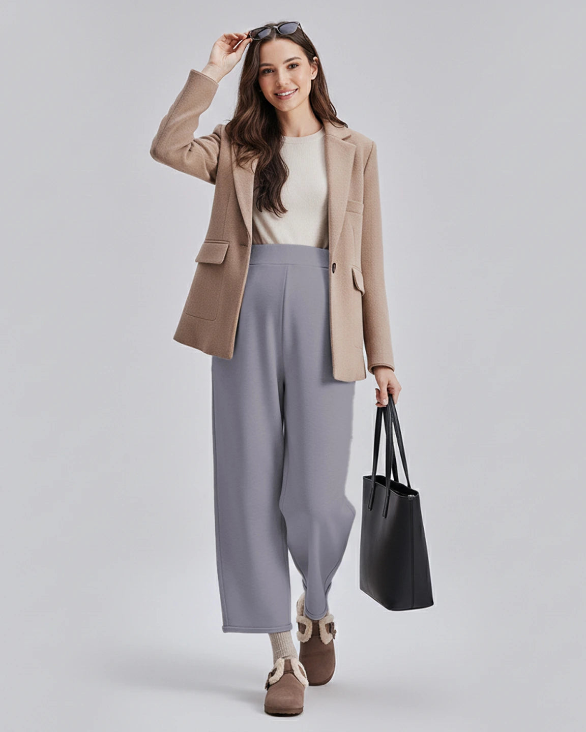 Velvet Straight-Leg Maternity Pants