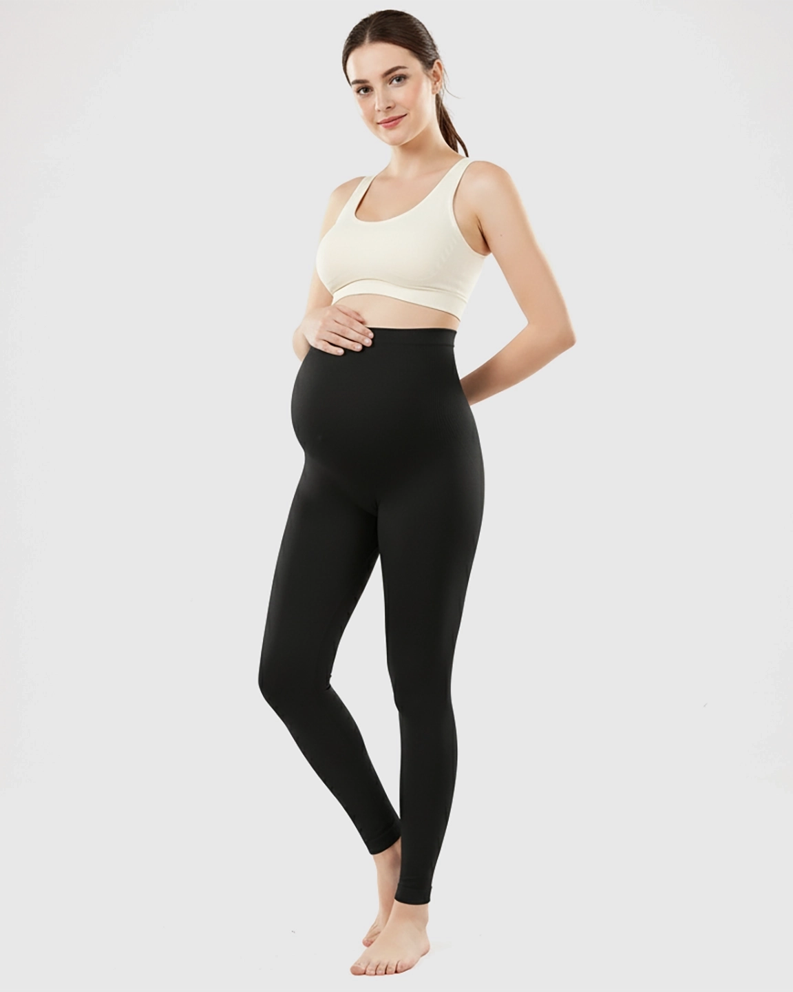 Olivra Seamless High-Waist Maternity Leggings