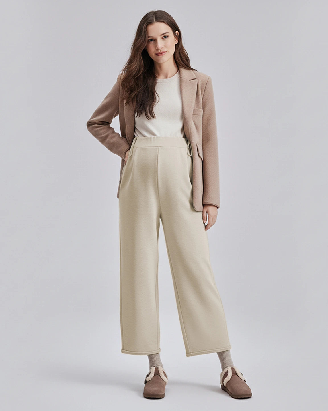 Velvet Straight-Leg Maternity Pants