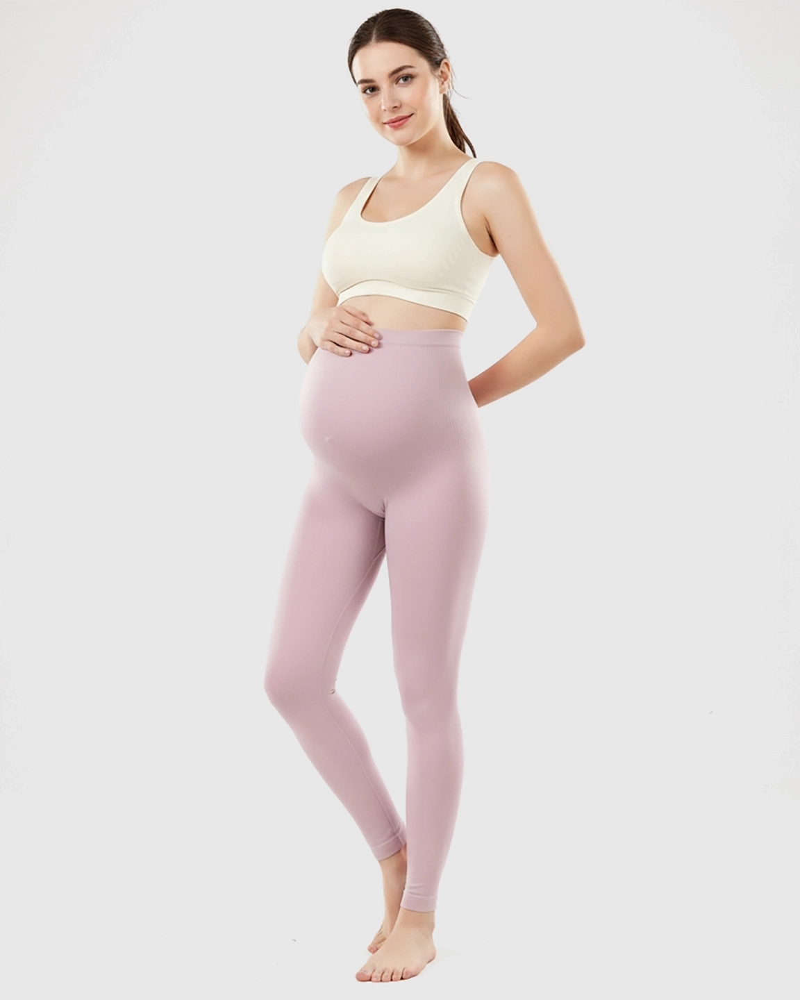 Olivra Seamless High-Waist Maternity Leggings