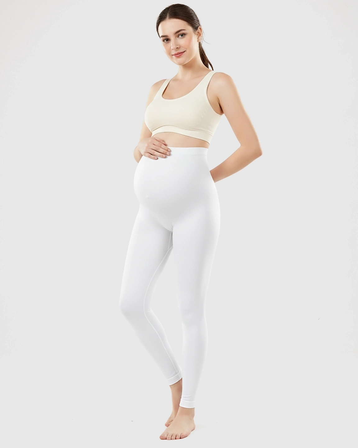 Olivra Seamless High-Waist Maternity Leggings