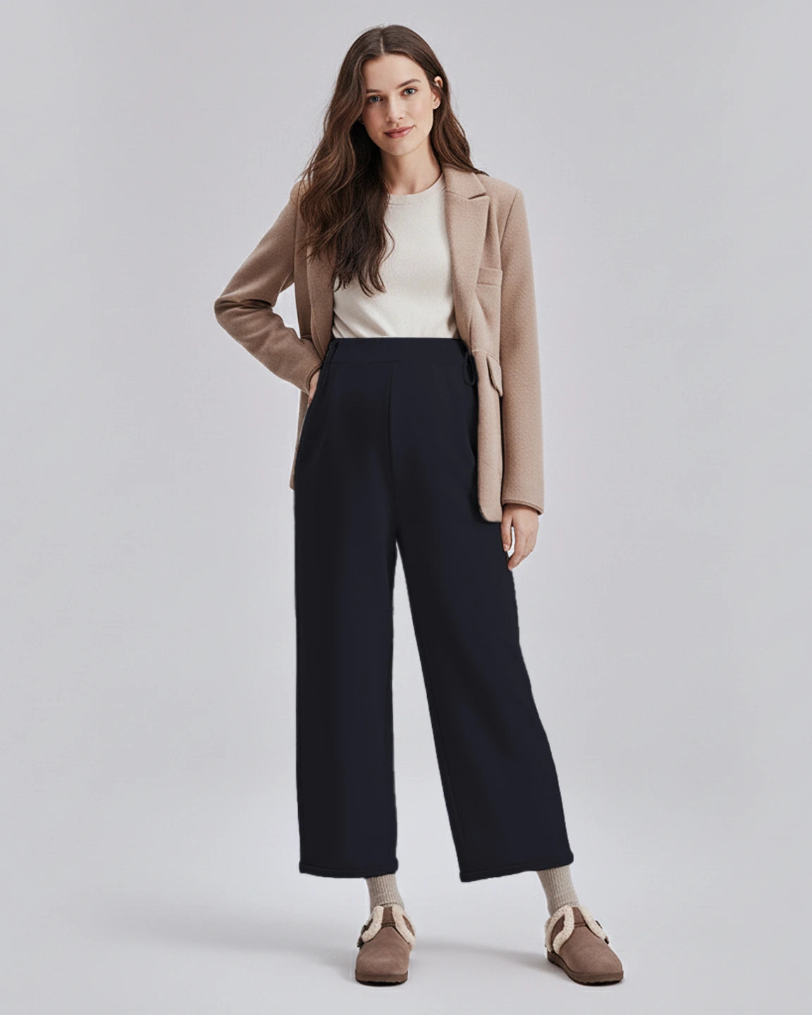 Velvet Straight-Leg Maternity Pants