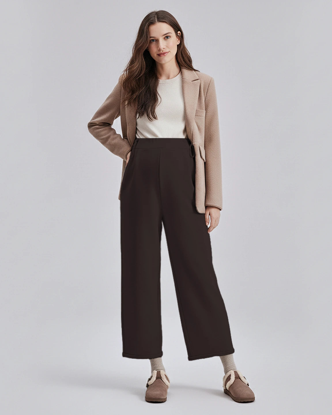 Velvet Straight-Leg Maternity Pants