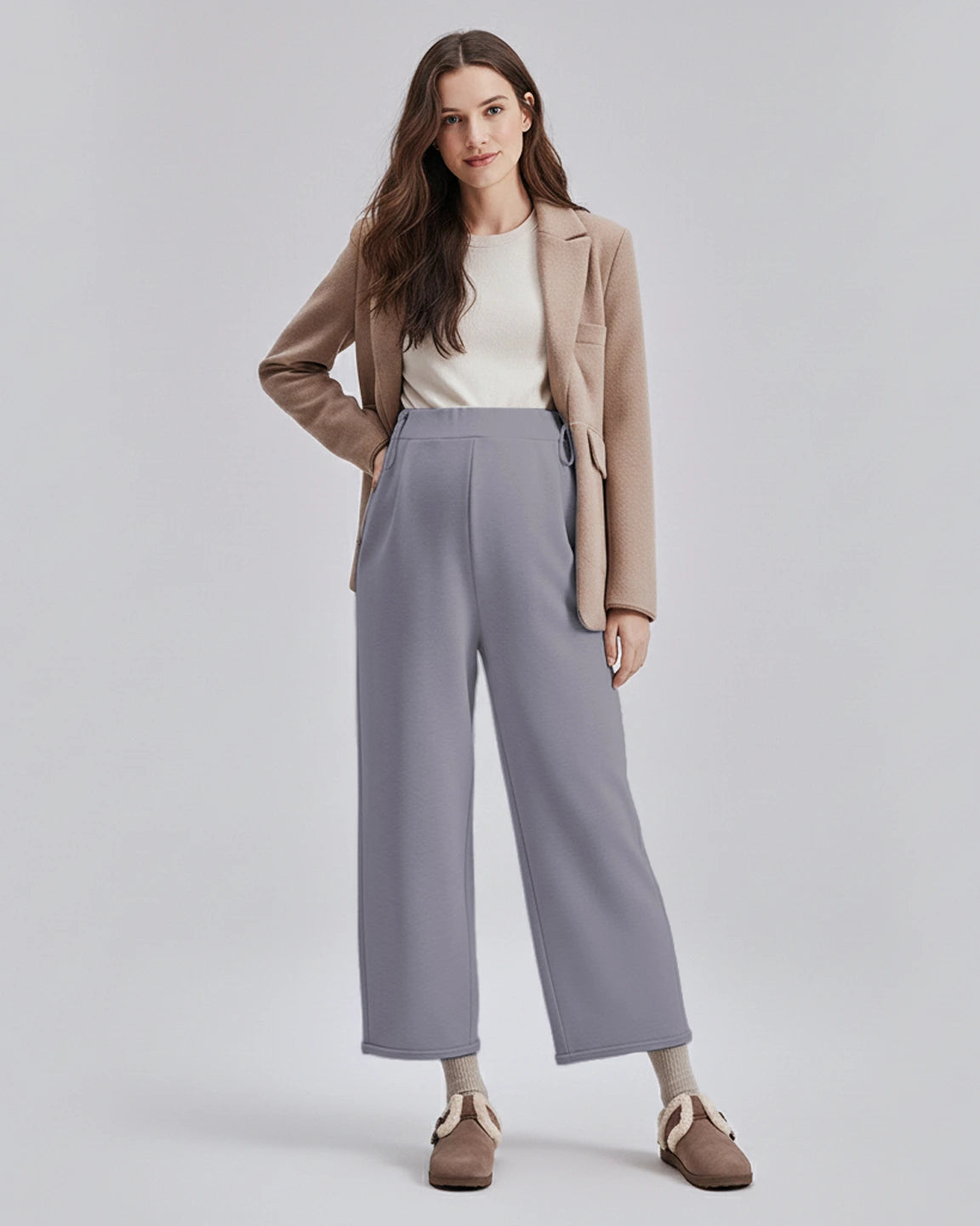 Velvet Straight-Leg Maternity Pants