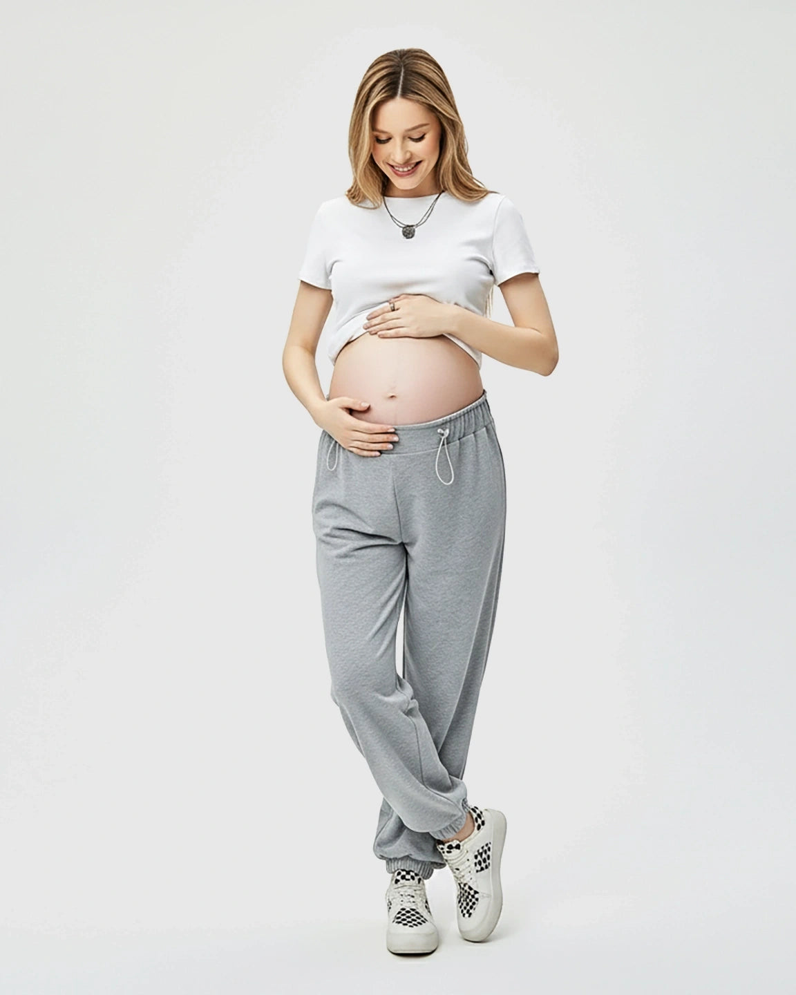 Bump-Friendly High-Rise Maternity Joggers