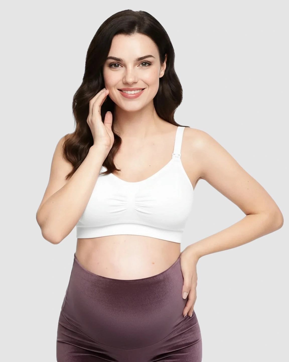 Seamless Soft Stretch Wireless Nursing Bra
