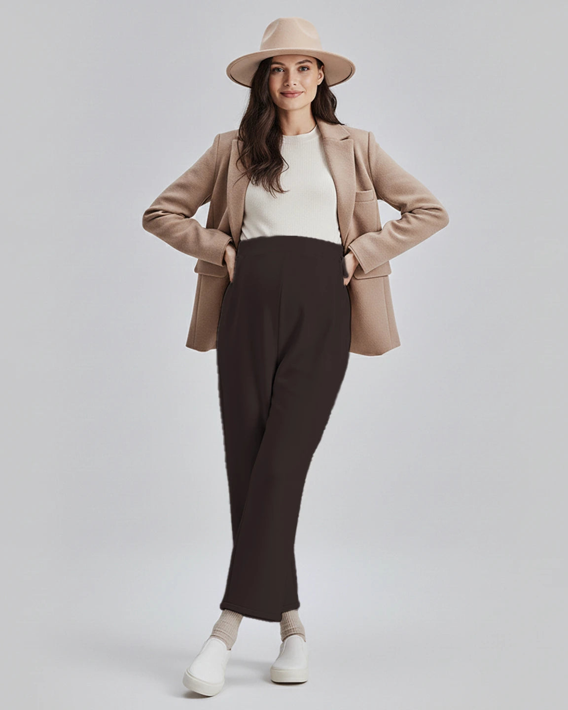 Velvet Straight-Leg Maternity Pants