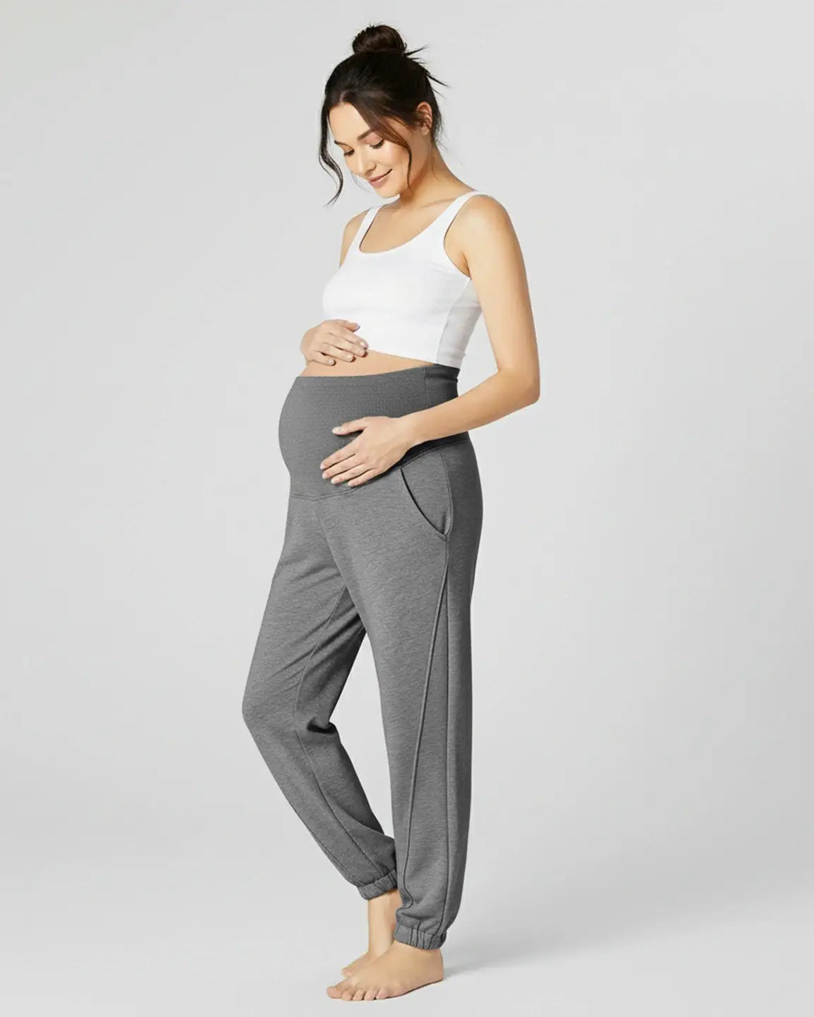 Relaxed Fit Over Belly Maternity Joggers