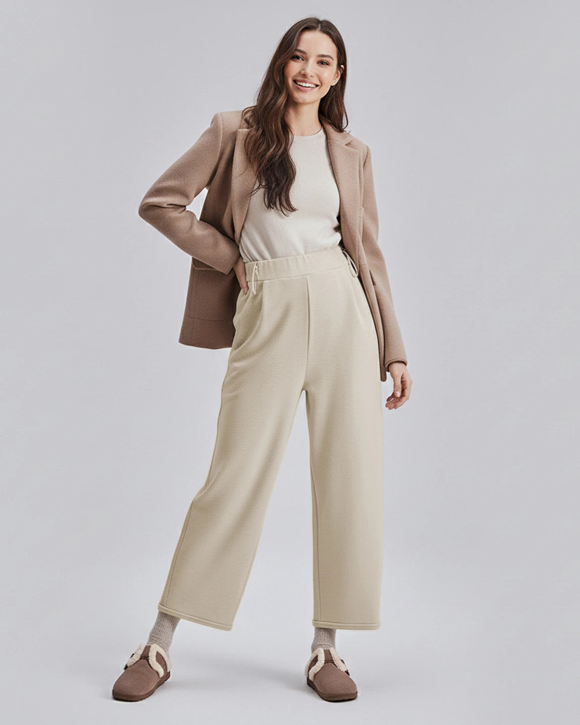 Velvet Straight-Leg Maternity Pants