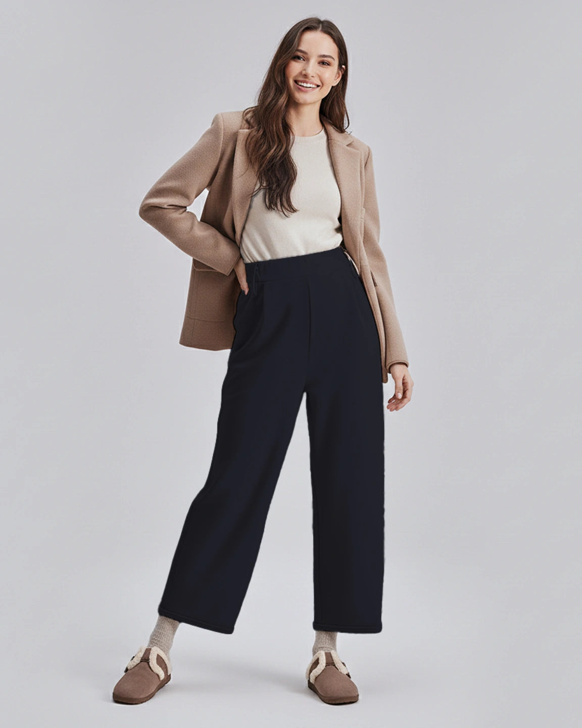 Velvet Straight-Leg Maternity Pants