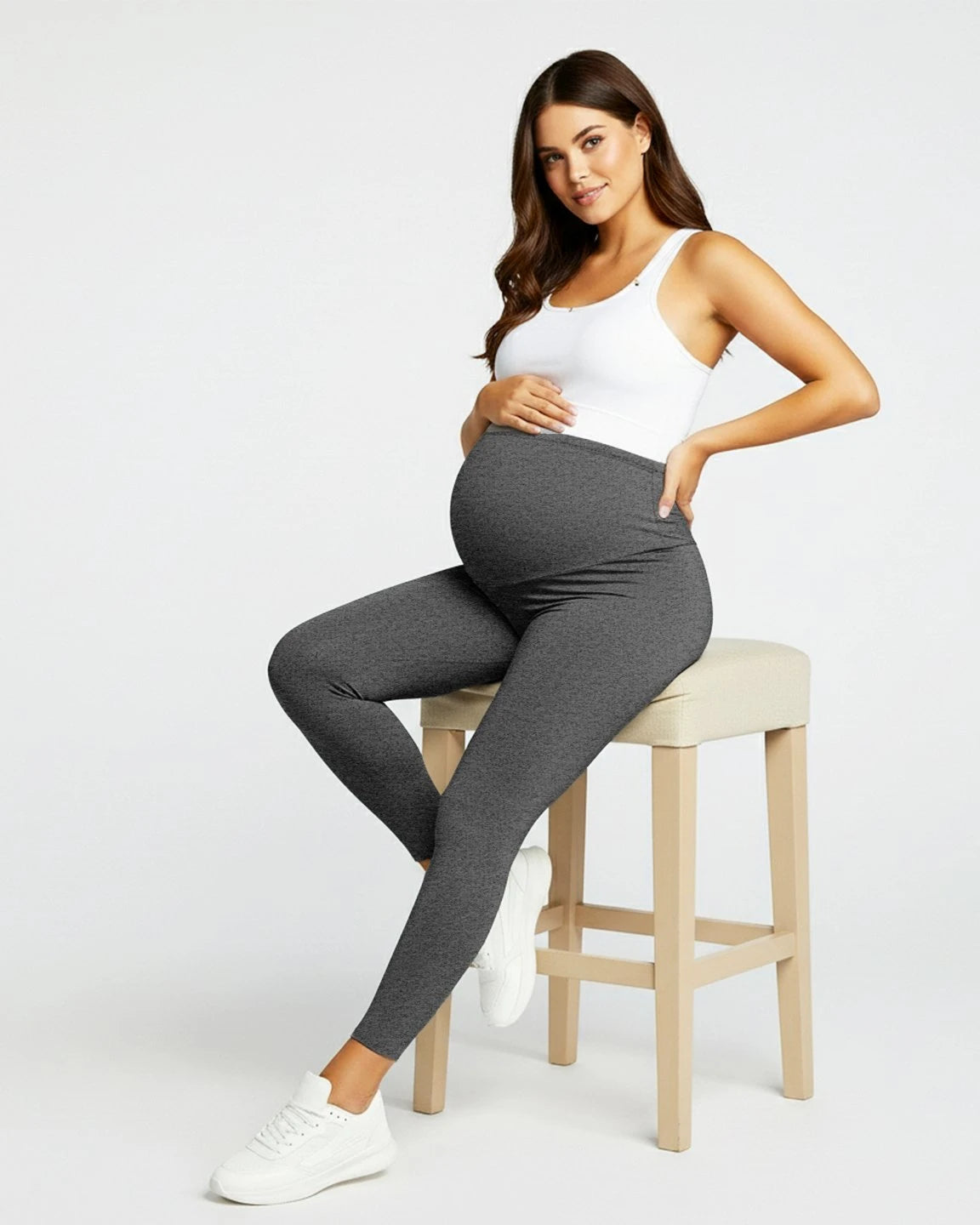 Sculpting Ankle Length Maternity Leggings