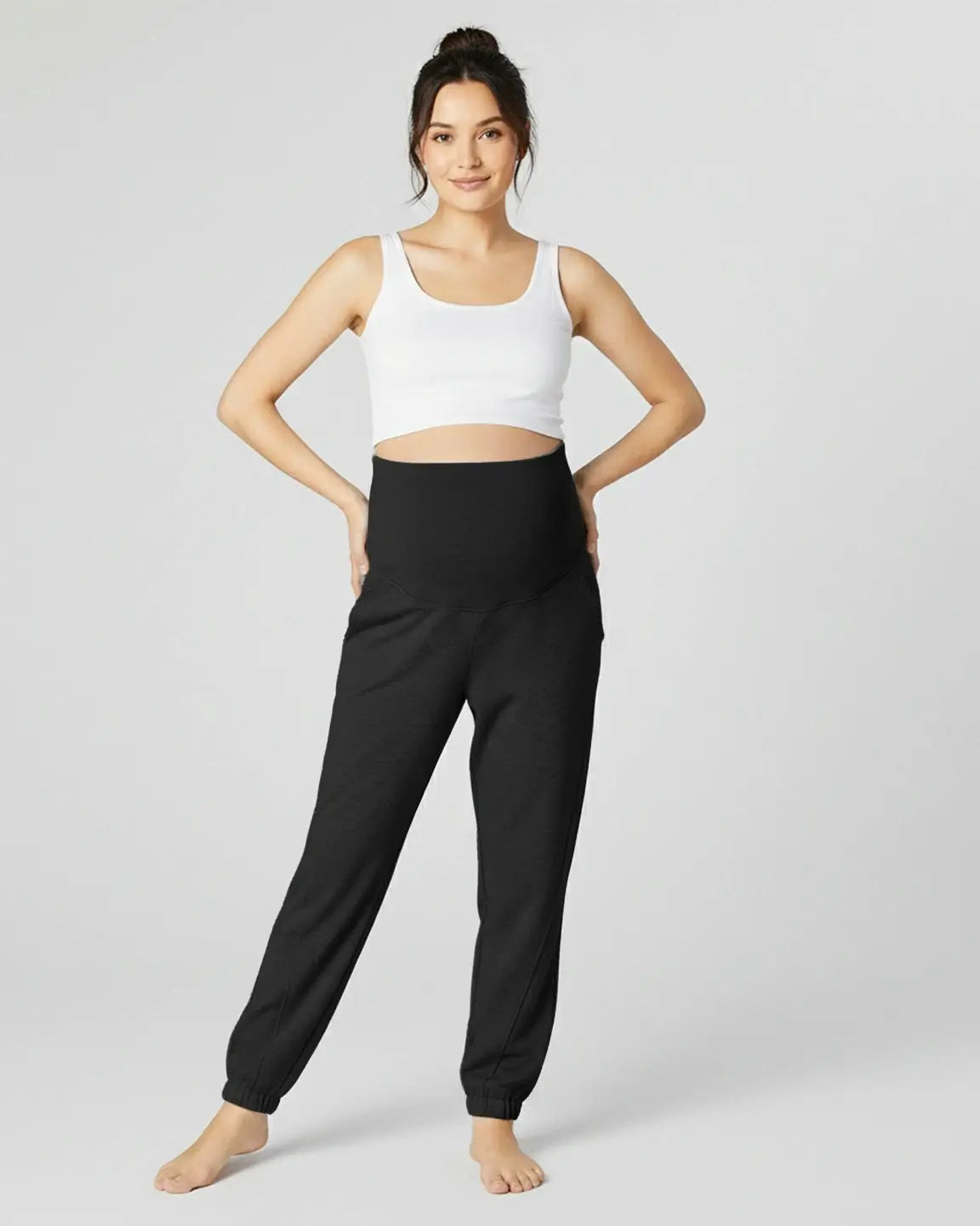 Relaxed Fit Over Belly Maternity Joggers