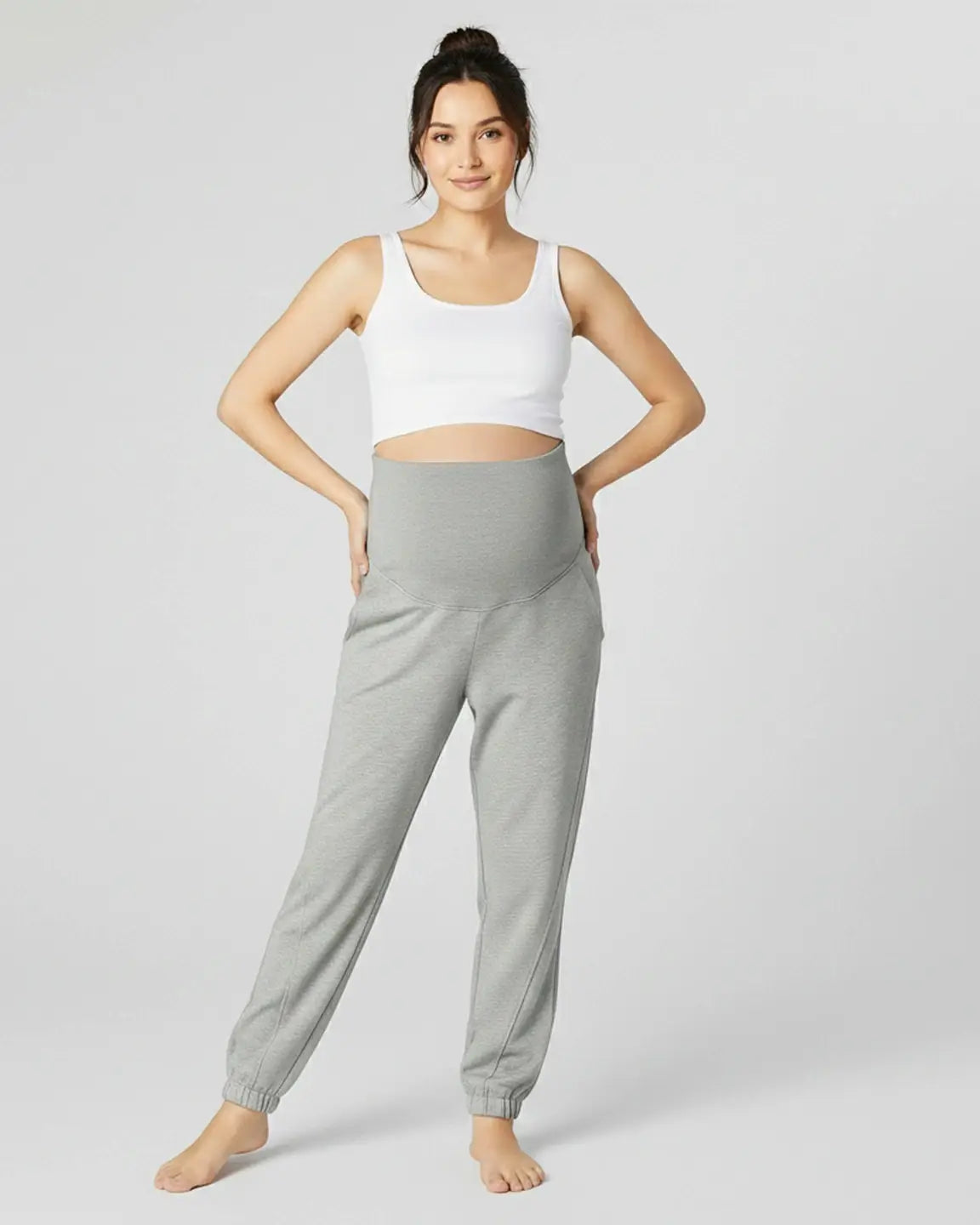 Relaxed Fit Over Belly Maternity Joggers