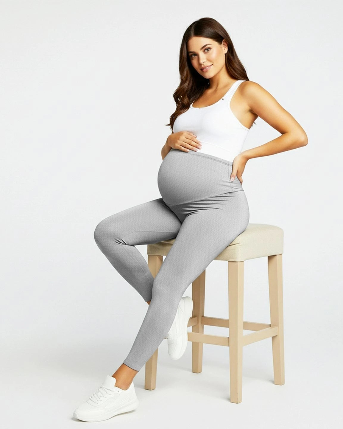Sculpting Ankle Length Maternity Leggings