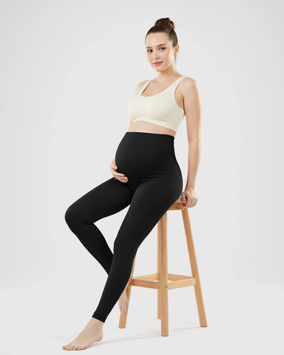 Olivra Seamless High-Waist Maternity Leggings