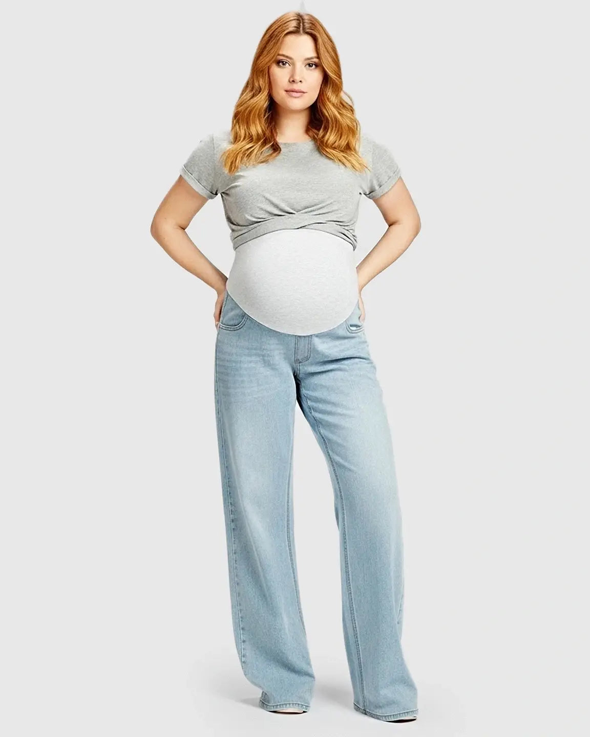 Stretch High-Waist Maternity Jeans