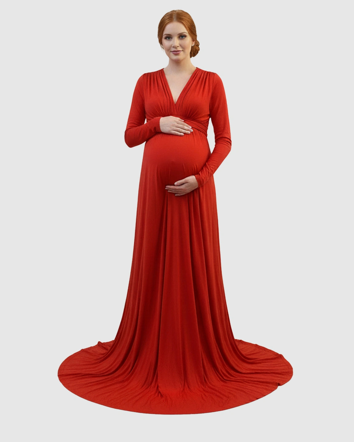 Empire Waist Romantic Style Maternity Photography Gown