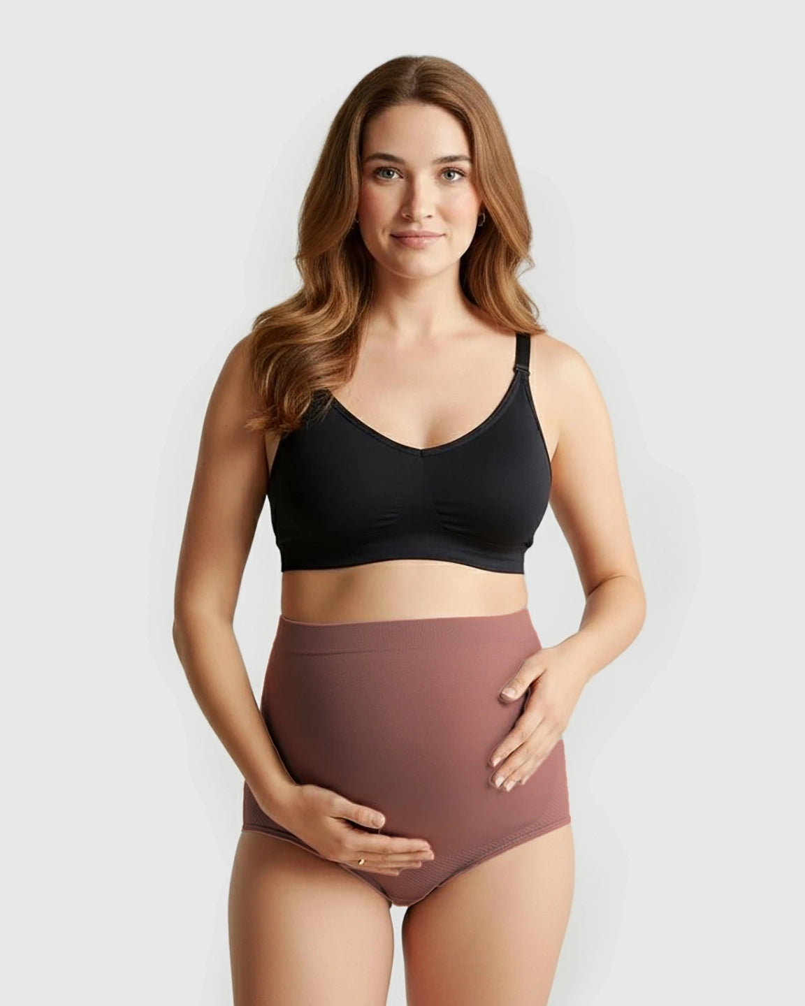 High-Waist Seamless Maternity Panties