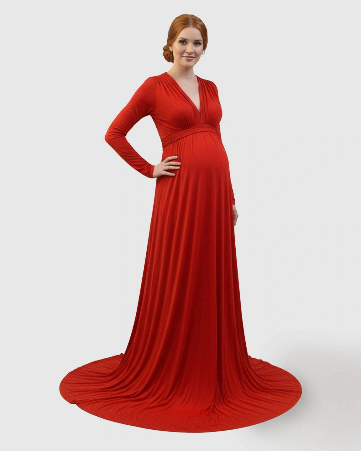 Empire Waist Romantic Style Maternity Photography Gown