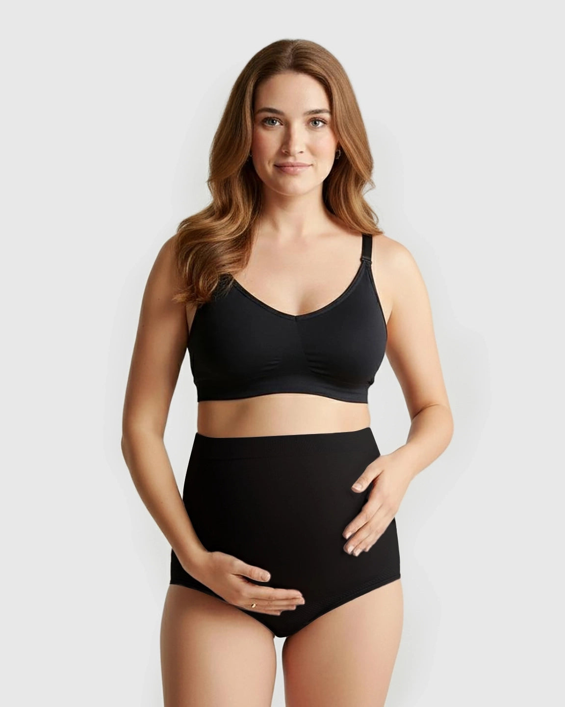 High-Waist Seamless Maternity Panties
