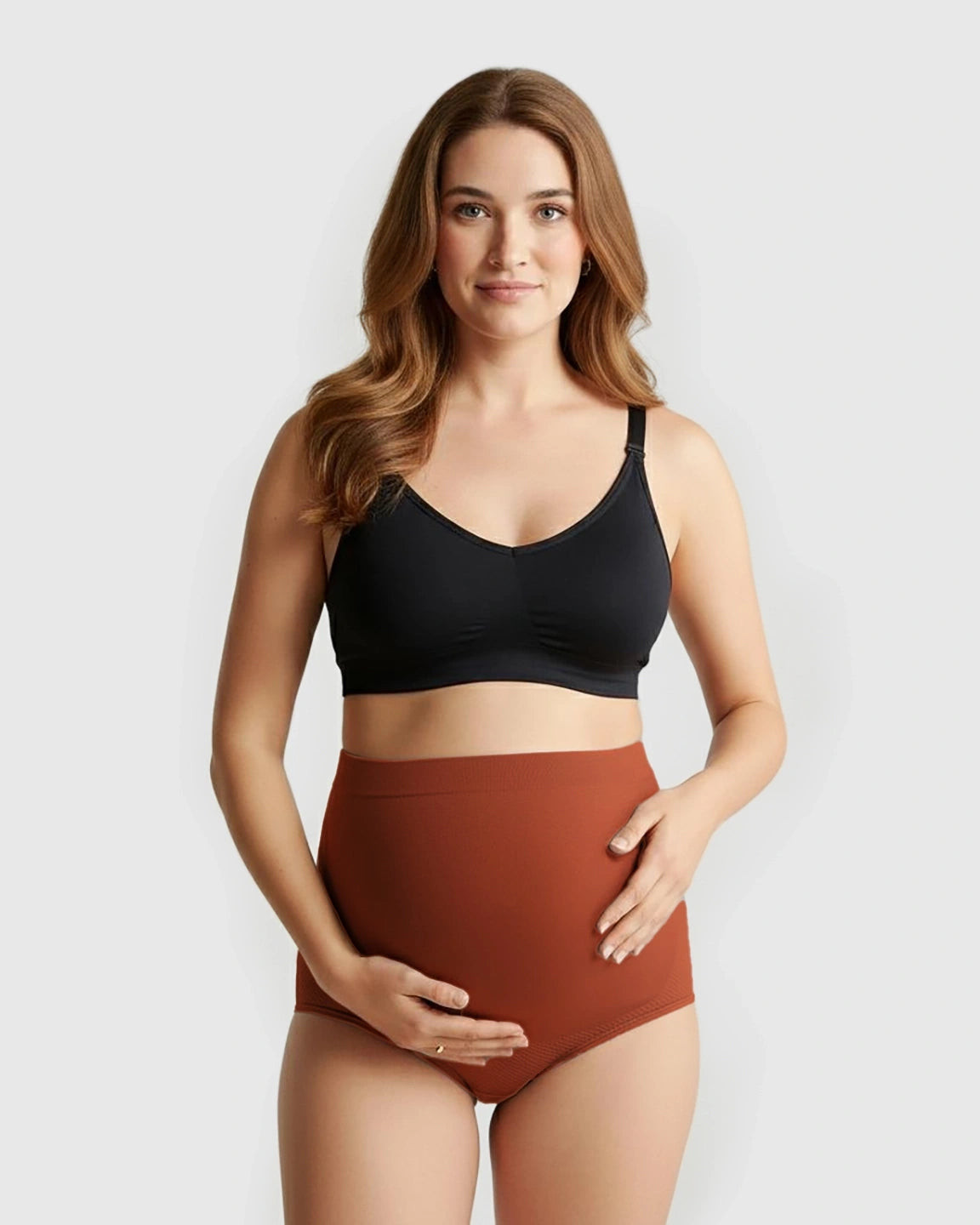 High-Waist Seamless Maternity Panties