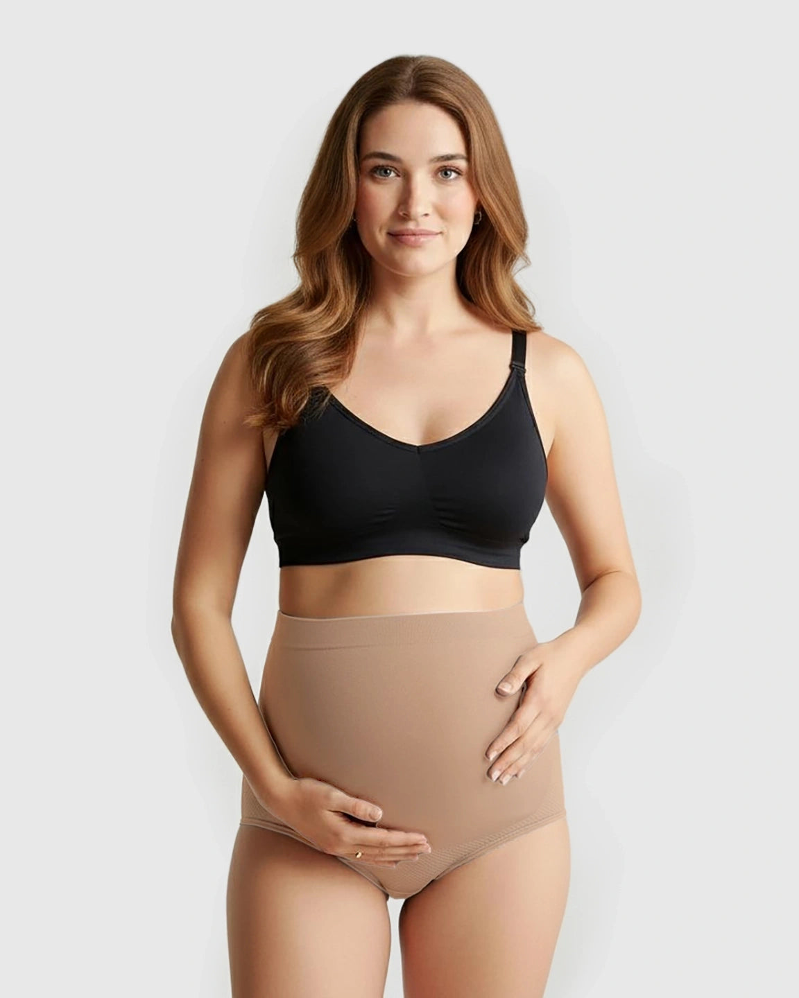 High-Waist Seamless Maternity Panties