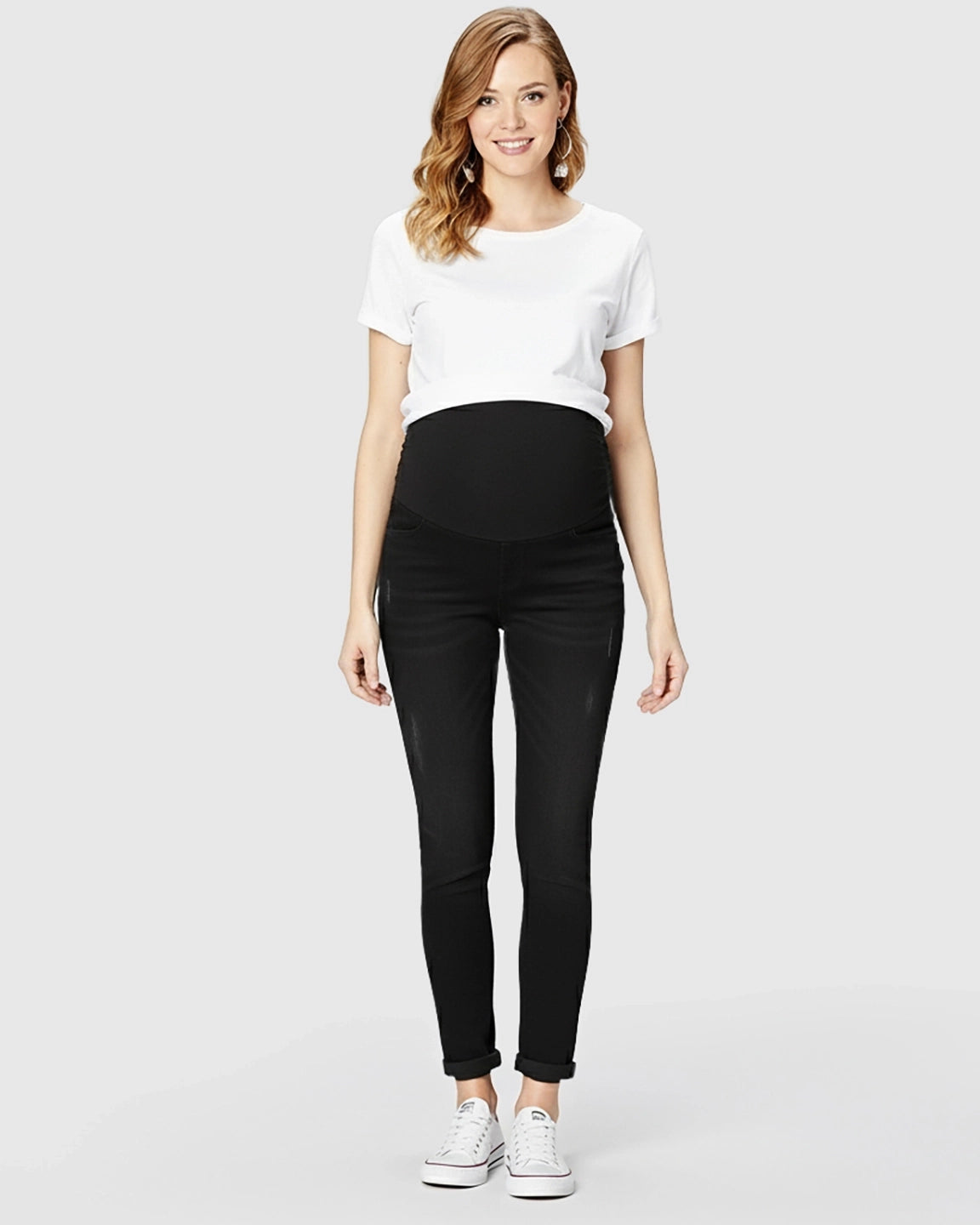 Straight-Leg Stretch Maternity Jeans