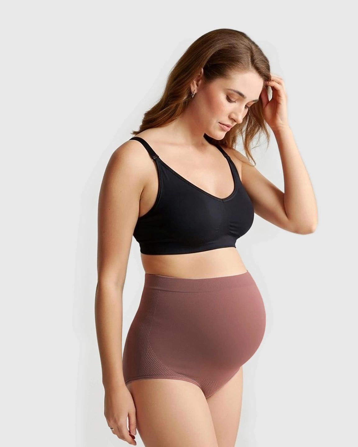 High-Waist Seamless Maternity Panties