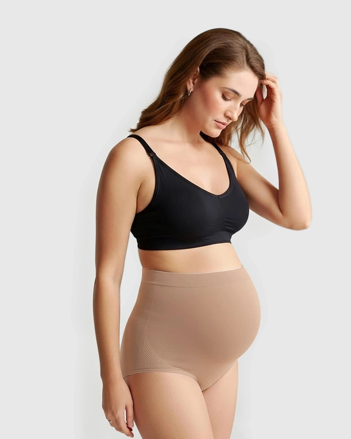 High-Waist Seamless Maternity Panties