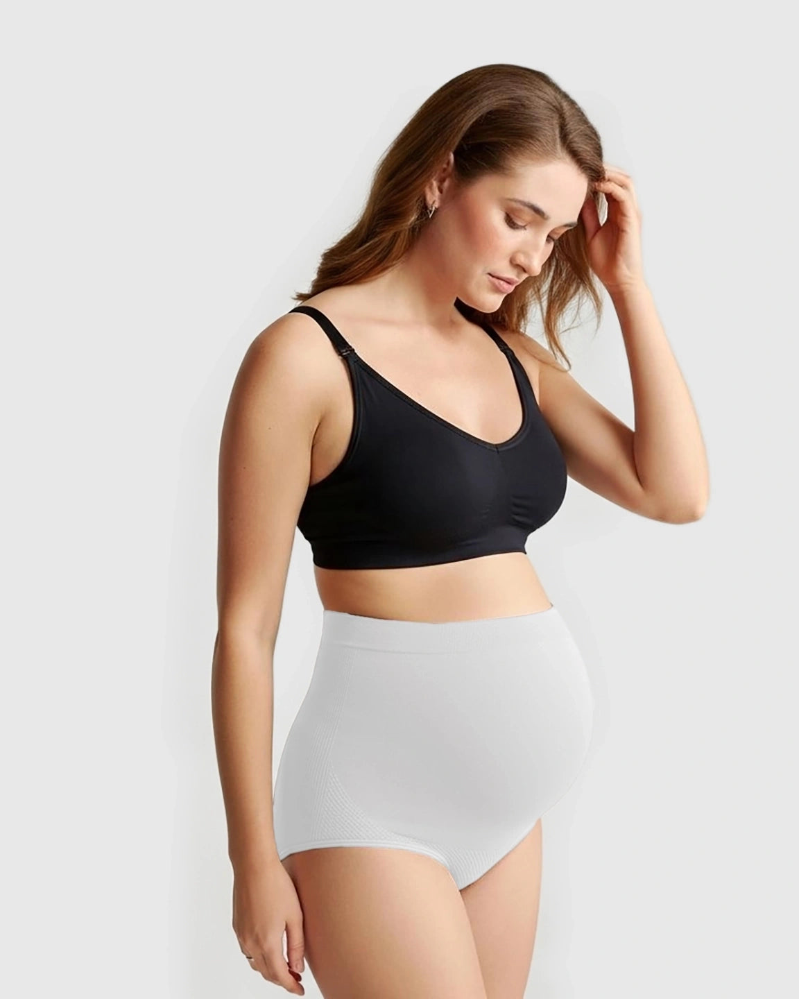 High-Waist Seamless Maternity Panties