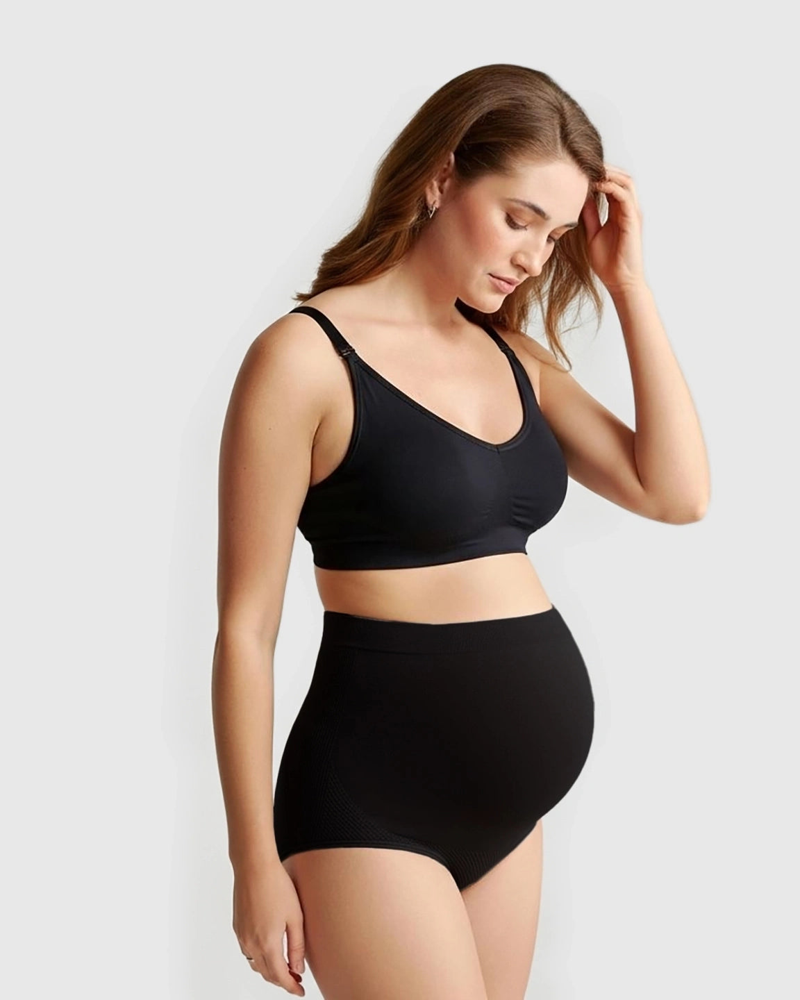 High-Waist Seamless Maternity Panties