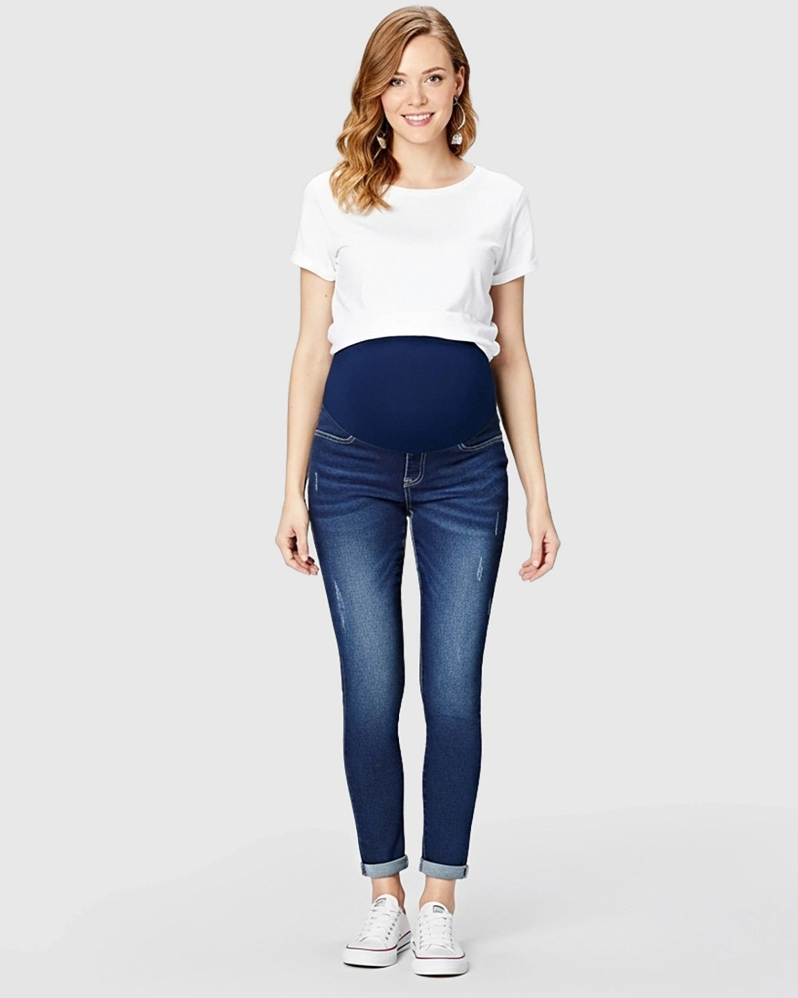 Straight-Leg Stretch Maternity Jeans