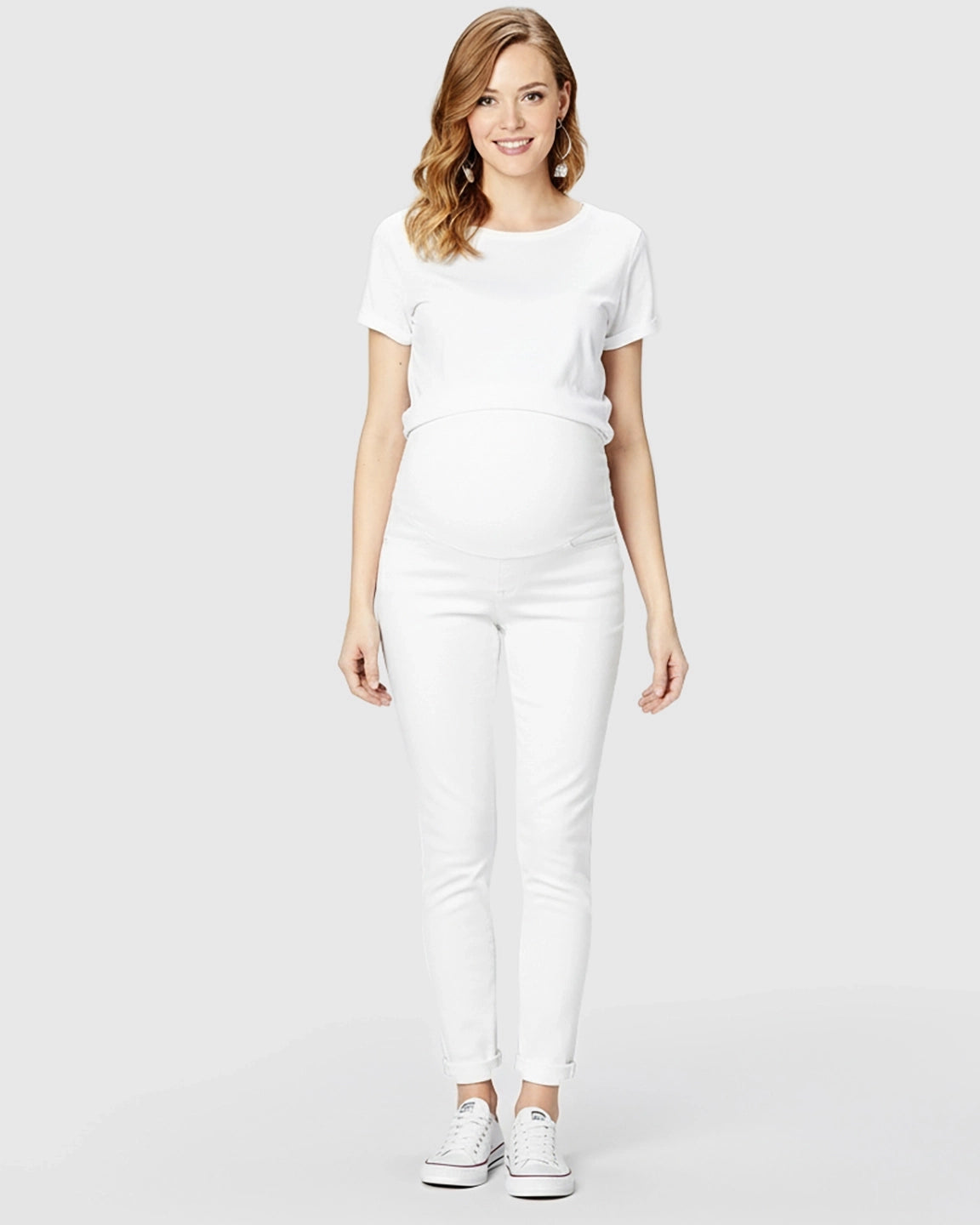 Straight-Leg Stretch Maternity Jeans