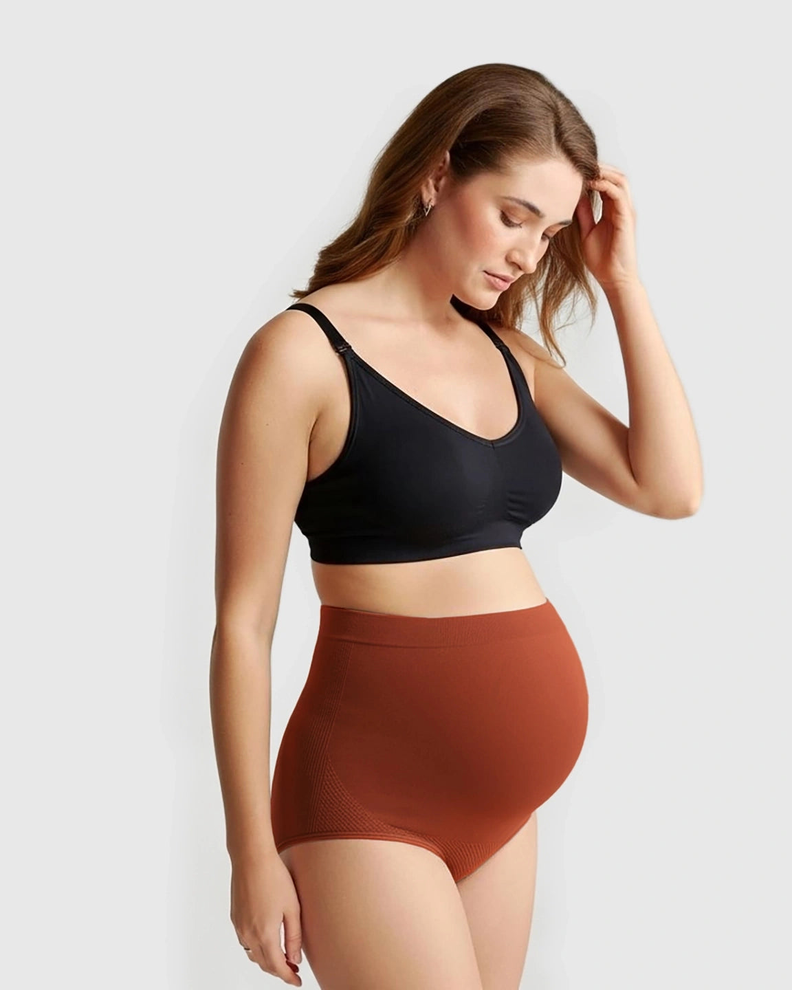High-Waist Seamless Maternity Panties