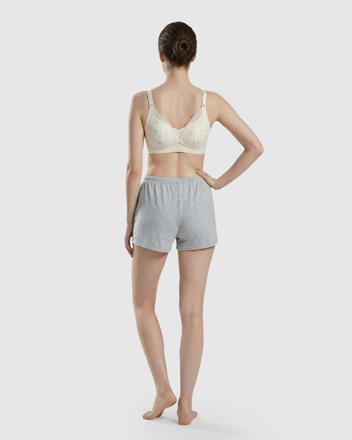 Snap Front Lace-Pattern Nursing Bra