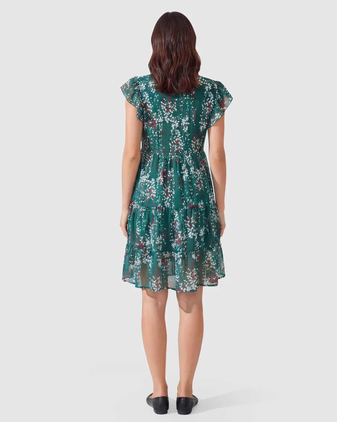 Floral Print A-line Maternity Dress
