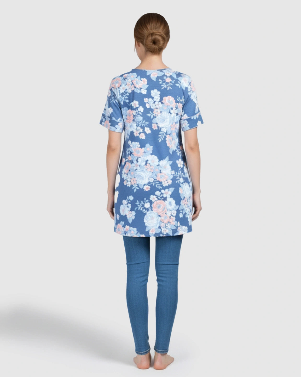Floral Modal Stretch Nursing & Maternity T-Shirt