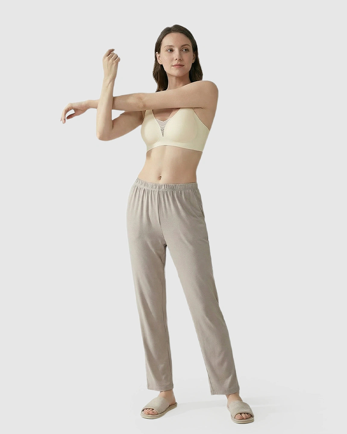 Thin Mesh Jelly Strip Design Nursing Bra