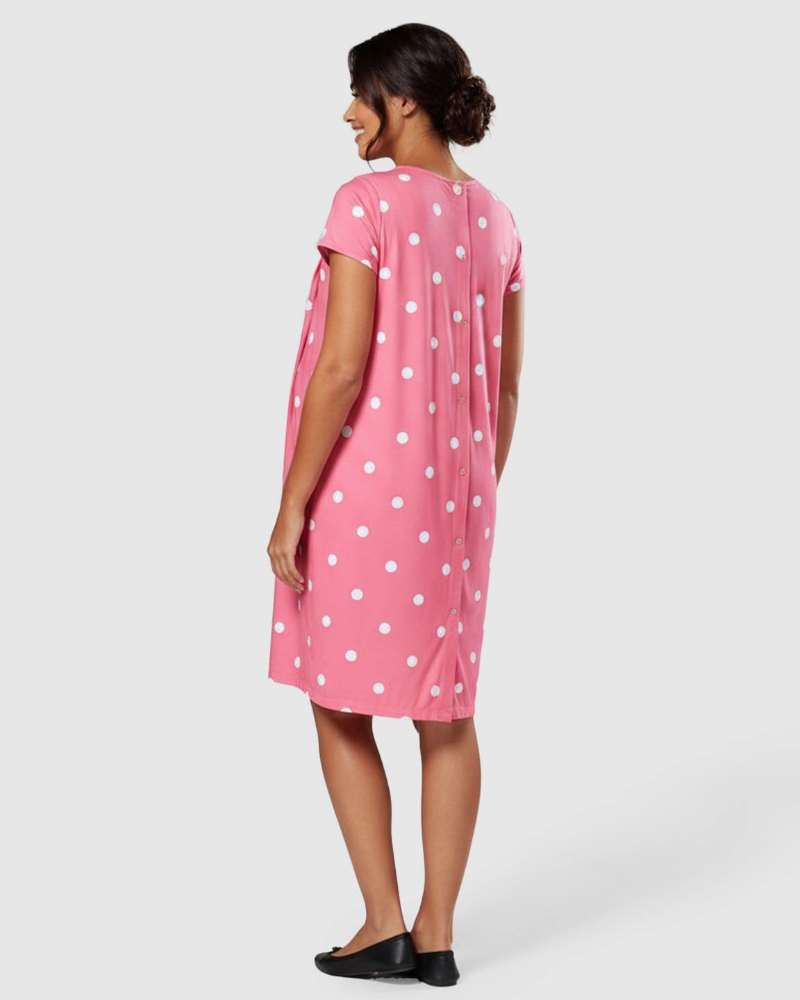 Polka Dot Loose Fit Maternity Dress