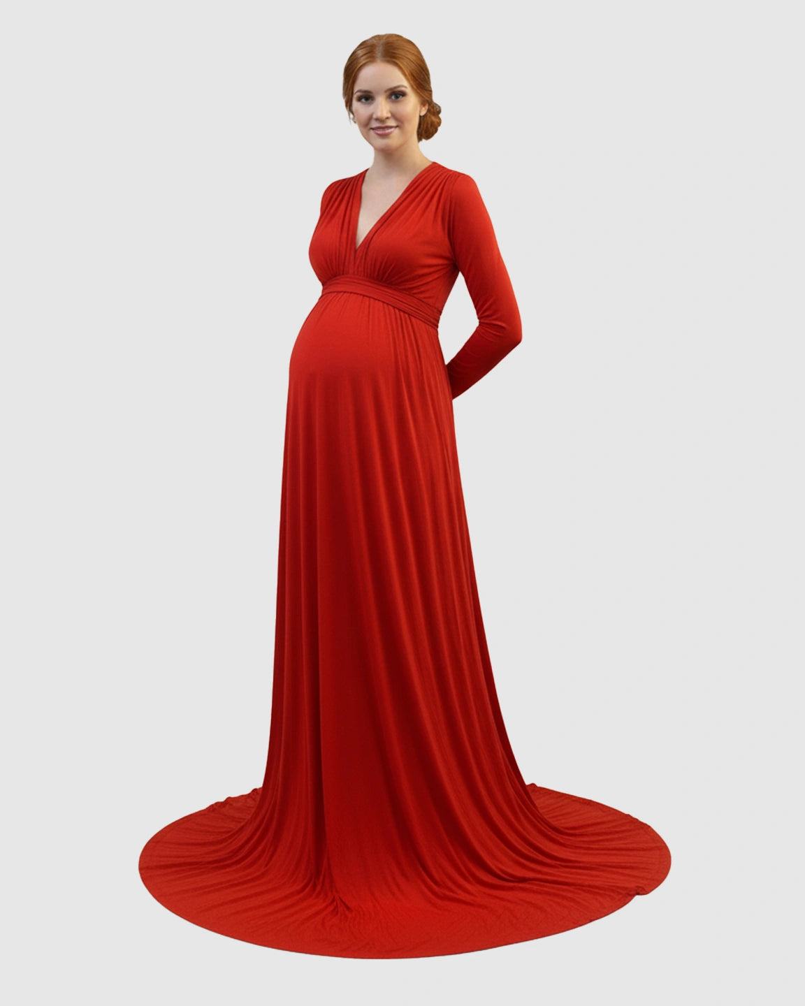 Empire Waist Romantic Style Maternity Photography Gown