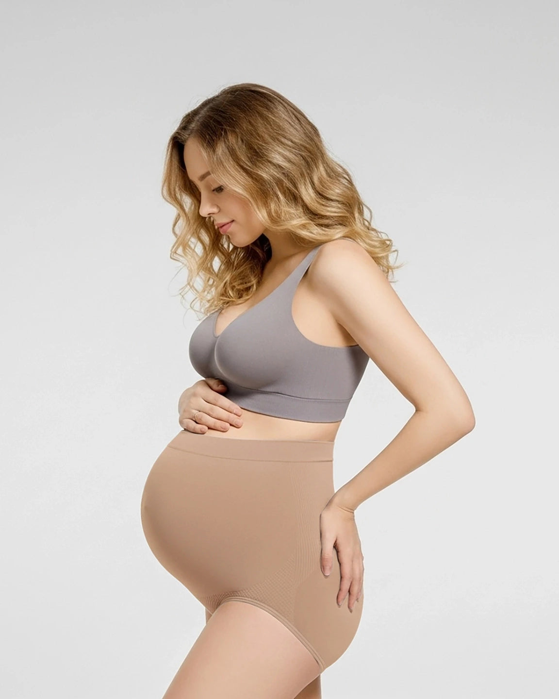High-Waist Seamless Maternity Panties