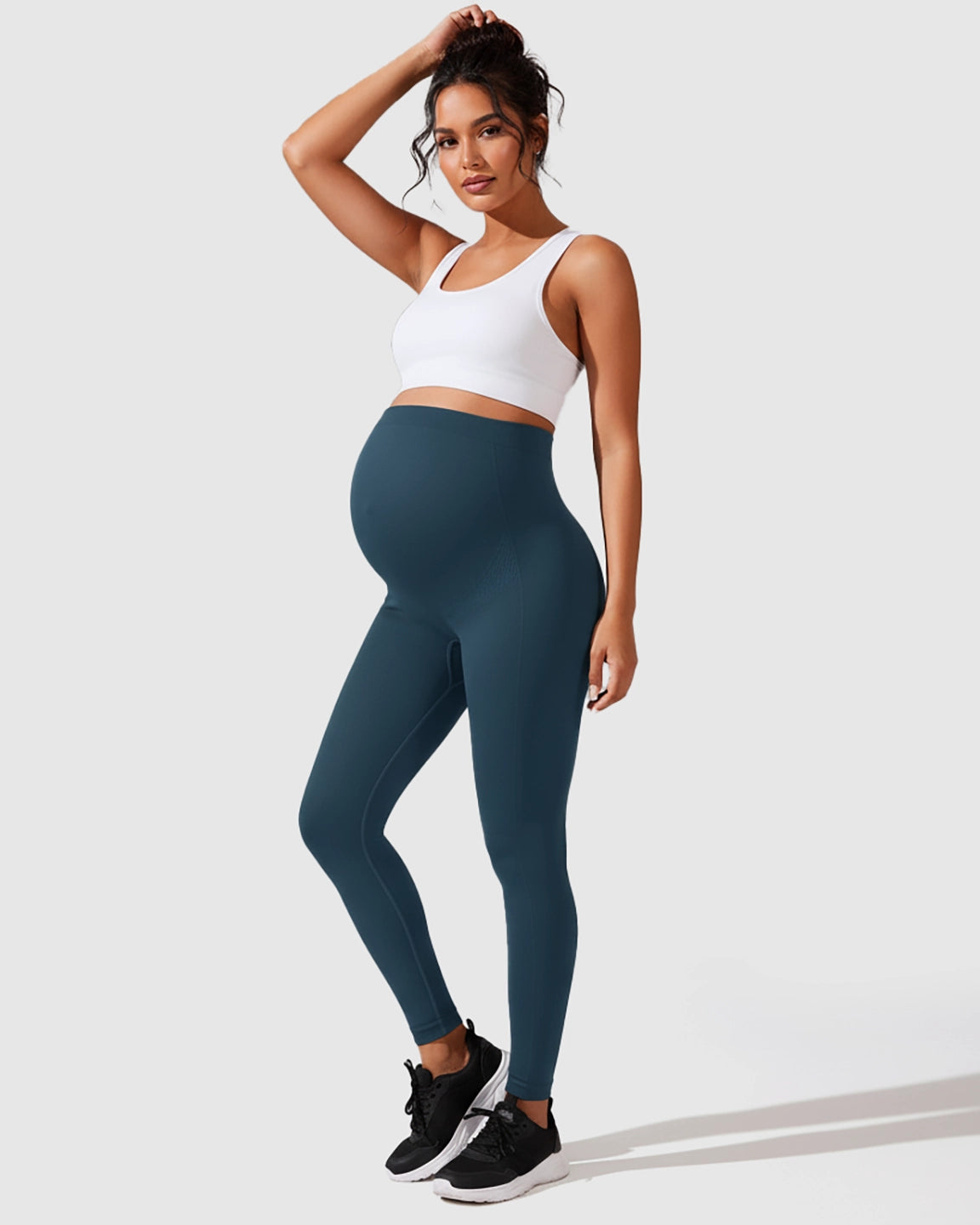 Seamless M-shape Maternity Leggings