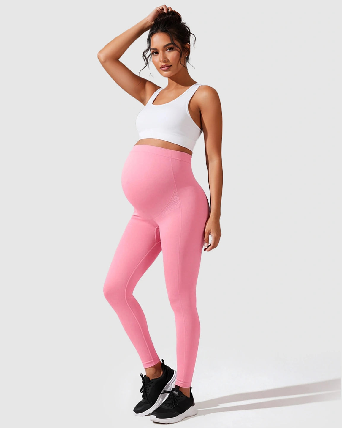 Seamless M-shape Maternity Leggings