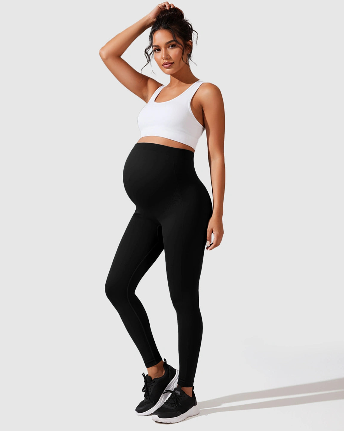 Seamless M-shape Maternity Leggings