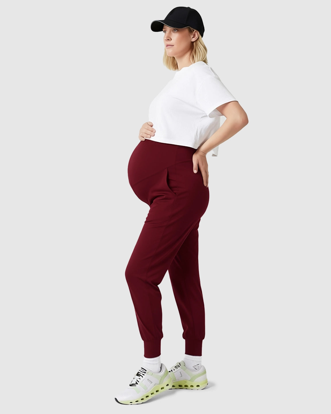 Supportive Slim-Fitting Maternity Joggers