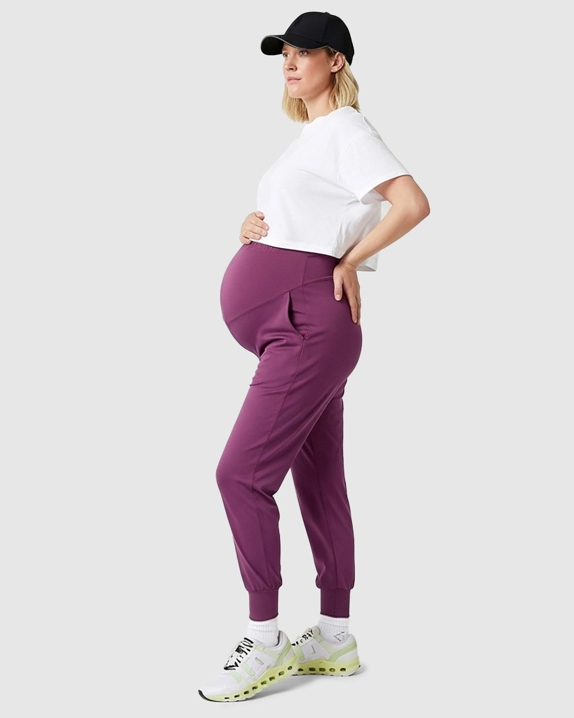 Supportive Slim-Fitting Maternity Joggers