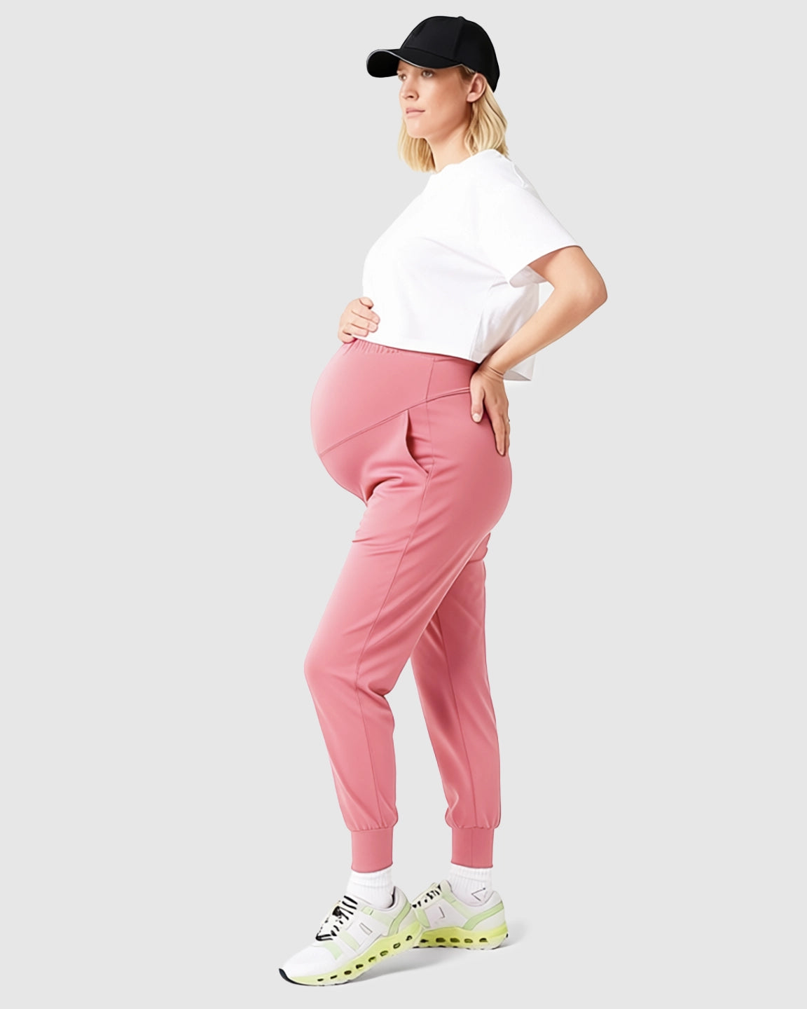 Supportive Slim-Fitting Maternity Joggers