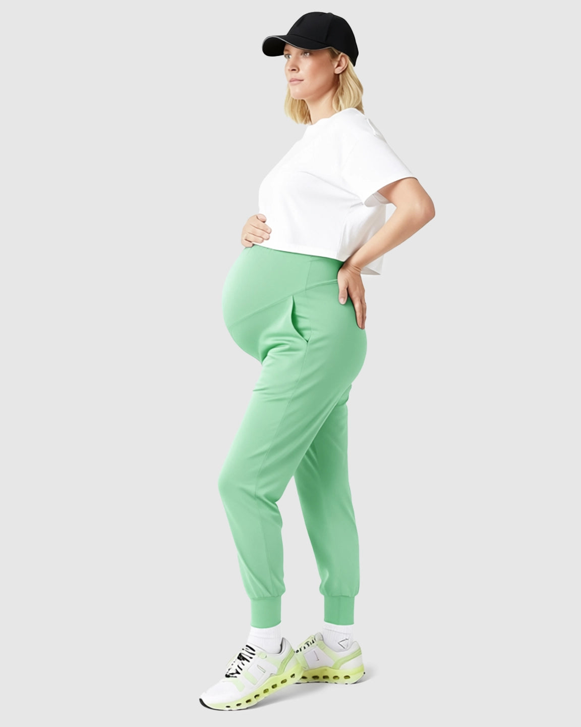 Supportive Slim-Fitting Maternity Joggers