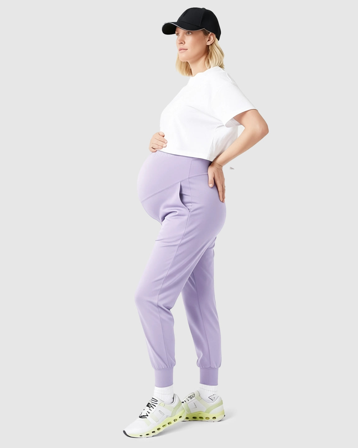 Supportive Slim-Fitting Maternity Joggers