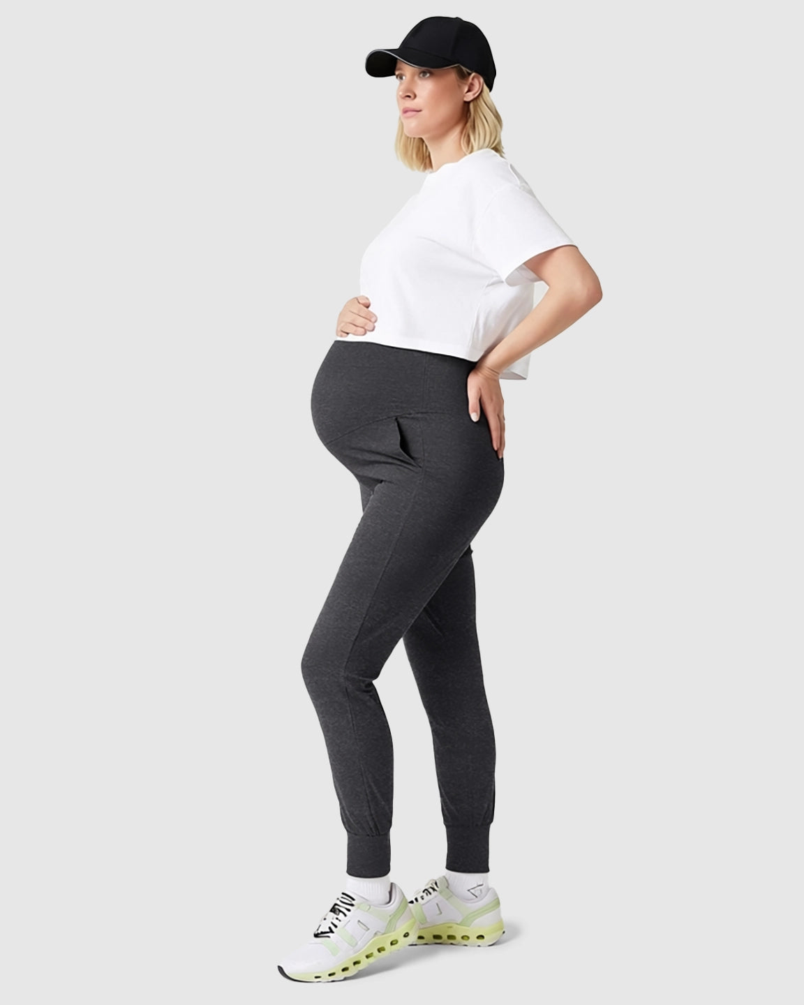 Supportive Slim-Fitting Maternity Joggers